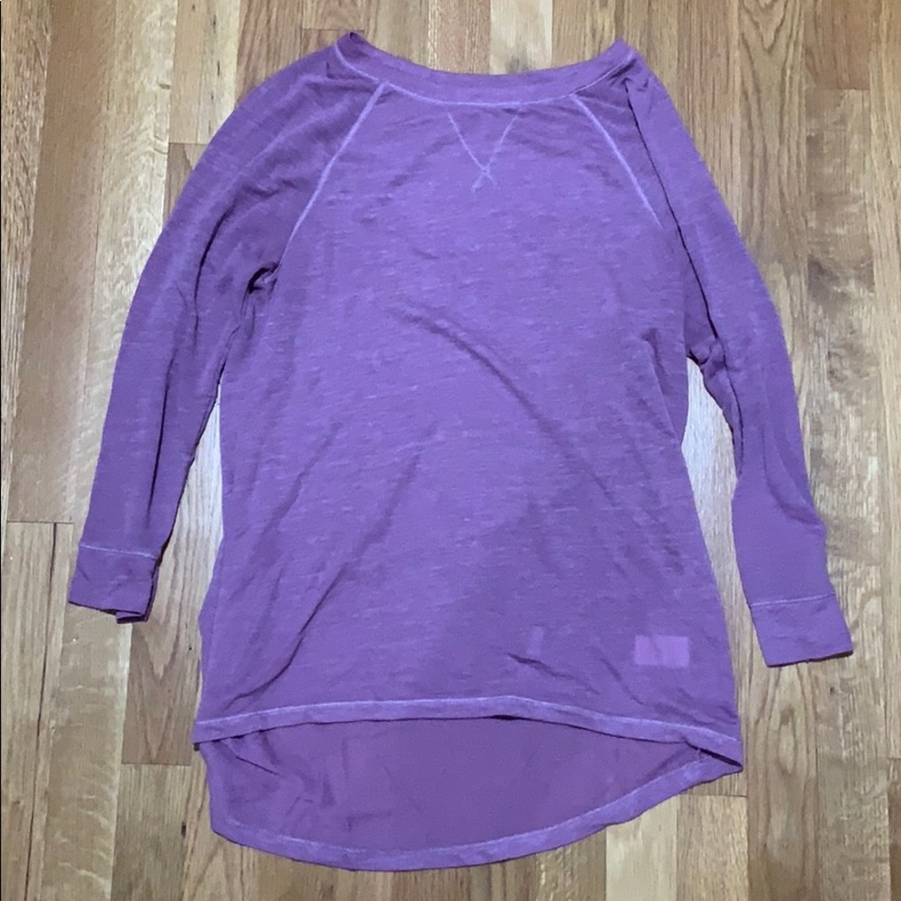 Pretty purple T longer in back